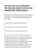 MED SURG II HESI EXAM COMPREHENSIVE TEST PAPER 2026 COMPLETE QUESTIONS AND ANSWERS EXPERT VERIFIED GRADED A&plus;