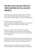 MED SURG II HESI EXAM FINAL PAPER 2026 TESTED QUESTIONS WITH FULL SOLUTION GRADED A&plus;