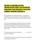RIO BIO 156 MIDTERM ACTUAL CERTIFICATION SCRIPT 2026 EXTENSIVE QUESTIONS WITH PRECISELY ANALYZED CORRECT ANSWERS GRADED A&plus;