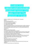 LEADING SAFE CERTIFICATION EXAM 2025 &vert; Questions and Answers &vert; SAFe Agilist &vert; SAFe 6&period;0 &vert; Pass Guaranteed - A&plus; Graded