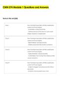 CMN 574 Module 1 Questions and Answers