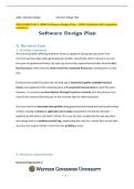 WGU D480 Task 1 AEN2 Software Design Plan &ndash; 2026 Updated with complete solutions&period;