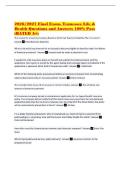 2026&sol;2027 Final Exam- Tennessee Life & Health Questions and Answers 100&percnt; Pass &lpar;RATED A&plus;&rpar;
