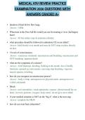 MEDICAL KSV REVIEW PRACTICE EXAMINATION 2026 QUESTIONS WITH ANSWERS GRADED A&plus;