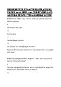 RN HESI EXIT EXAM VERSION 3 FINAL PAPER 2026 FULL 160 QUESTIONS AND ACCURATE SOLUTIONS STUDY GUIDE