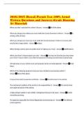 2026&sol;2027 Hawaii Permit Test 100&percnt; Actual Written Questions and Answers &lpar;Grade Boosting A&plus; Material&rpar;