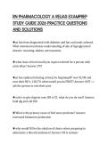 RN PHARMACOLOGY A RELIAS EXAMPREP STUDY GUIDE 2026 PRACTICE QUESTIONS AND SOLUTIONS