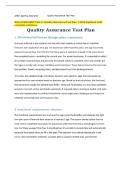 WGU D480 AEN2 Task 2&colon; Quality Assurance Test Plan &vert; 2026 Updated with complete solutions&period;