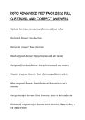 ROTC ADVANCED PREP PACK 2026 FULL QUESTIONS AND CORRECT ANSWERS