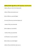 C839v5&sol;D334 Algorithms Drill Questions And Answers