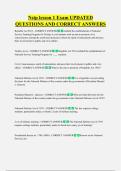 Nstp lesson 1 Exam UPDATED  QUESTIONS AND CORRECT ANSWERS