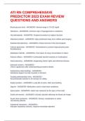 ATI RN COMPREHENSIVE PREDICTOR 2023 EXAM REVIEW QUESTIONS AND ANSWERS