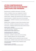 ATI RN COMPREHENSIVE PREDICTOR 2023 EXAM REVIEW QUESTIONS AND ANSWERS