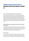 CS6250 Computer Network Exam 1 Questions and Correct Answers &vert; Graded A&plus;