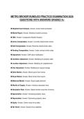 METRO RAIL PRACTICE EXAMINATION 2026 QUESTIONS WITH ANSWERS GRADED A&plus;