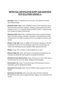 METRO RAIL COMPREHENSIVE STUDY GUIDE 2026 FULL QUESTIONS AND SOLUTIONS GRADED A&plus;