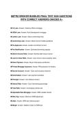 METRO BROKER BUNDLED ACTUAL EXAM PAPER 2026 QUESTIONS WITH ANSWERS GRADED A&plus;