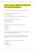 MGMT 311 FINAL TEST 2026 QUESTIONS WITH CORRECT ANSWERS GRADED A&plus;