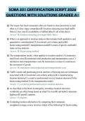 SCMA 331 CERTIFICATION SCRIPT 2026 QUESTIONS WITH SOLUTIONS GRADED A&plus;