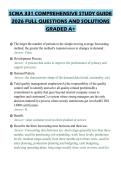 SCMA 331 COMPREHENSIVE STUDY GUIDE 2026 FULL QUESTIONS AND SOLUTIONS GRADED A&plus;