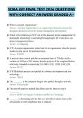 SCMA 331 FINAL TEST 2026 QUESTIONS WITH CORRECT ANSWERS GRADED A&plus;