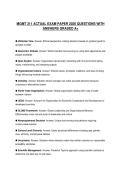 MGMT 311 CERTIFICATION SCRIPT 2026 QUESTIONS WITH SOLUTIONS GRADED A&plus;