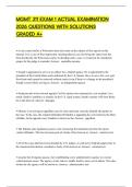 MGMT 311 EXAM 1 FINAL SCRIPT 2026 ACCURATE ANSWERS GRADED A&plus;