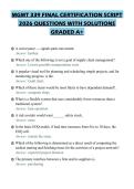 MGMT 339 FINAL CERTIFICATION SCRIPT 2026 QUESTIONS WITH SOLUTIONS GRADED A&plus;