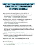 MGMT 339 FINAL COMPREHENSIVE STUDY GUIDE 2026 FULL QUESTIONS AND SOLUTIONS GRADED A&plus;