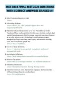 MGT 8803 FINAL TEST 2026 QUESTIONS WITH CORRECT ANSWERS GRADED A&plus;