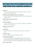 MGT 8803 PRACTICE EXAMINATION 2026 QUESTIONS WITH ANSWERS GRADED A&plus;