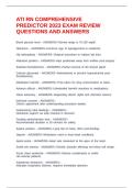 ATI RN COMPREHENSIVE PREDICTOR 2023 EXAM REVIEW QUESTIONS AND ANSWERS