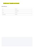 finance 455 exam 1 Questions and Answers