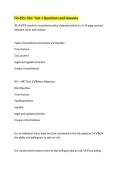 FIN 455 Exam 2 CSU - Turtle Questions and Answers