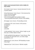 DMSO 1210 EXAM QUESTIONS WITH COMPLETE SOLUTIONS