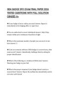 SIDA BADGE SFO EXAM FINAL PAPER 2026 TESTED QUESTIONS WITH FULL SOLUTION GRADED A