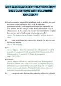 MGT 6655 QUIZ 3 CERTIFICATION SCRIPT 2026 QUESTIONS WITH SOLUTIONS GRADED A&plus;
