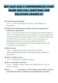 MGT 6655 QUIZ 3 COMPREHENSIVE STUDY GUIDE 2026 FULL QUESTIONS AND SOLUTIONS GRADED A&plus;