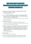 MGT 6655 QUIZ 3 PRACTICE EXAMINATION 2026 QUESTIONS WITH ANSWERS GRADED A&plus;