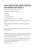 SMART SERVE TEST 2026 VERIFIED QUESTIONS AND ANSWERS LATEST UPDATE A&plus;