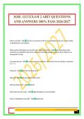 SOIL 1113 EXAM 2 ABIT QUESTIONS AND ANSWERS 100&percnt; PASS 2026&sol;2027