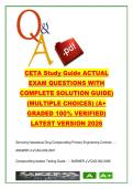 CETA Certification &lpar;CETA&rpar; &ndash; 250&plus; Exam Questions on USP 797&comma; Cleanrooms & Airflow Testing with Solutions