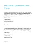 NUR 330 Exam 1 Questions With Correct Answers