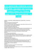 CFT MONITOR CERTIFICATION 2025-2026 &vert; Questions and Answers &vert; Combat Fitness Test Monitor &vert; Army CFT &vert; Pass Guaranteed - A&plus; Graded