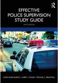 EFFECTIVE POLICE SUPERVISION STUDY GUIDE NINTH EDITION