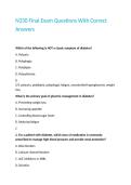 N330 Final Exam Questions With Correct Answers