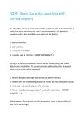 N330 - Exam 1 practice questions with correct answers