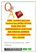 CSPR Certification Exam &lpar;CSPR&rpar; &ndash; 400&plus; Questions on Managed Care&comma; Medicare & Reimbursement with Answers