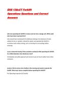 EHS 138cCT Forklift Operations Questions and Correct Answers