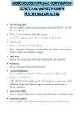 MICROBIOLOGY UTA 2460 CERTIFICATION SCRIPT 2026 QUESTIONS WITH SOLUTIONS GRADED A&plus;